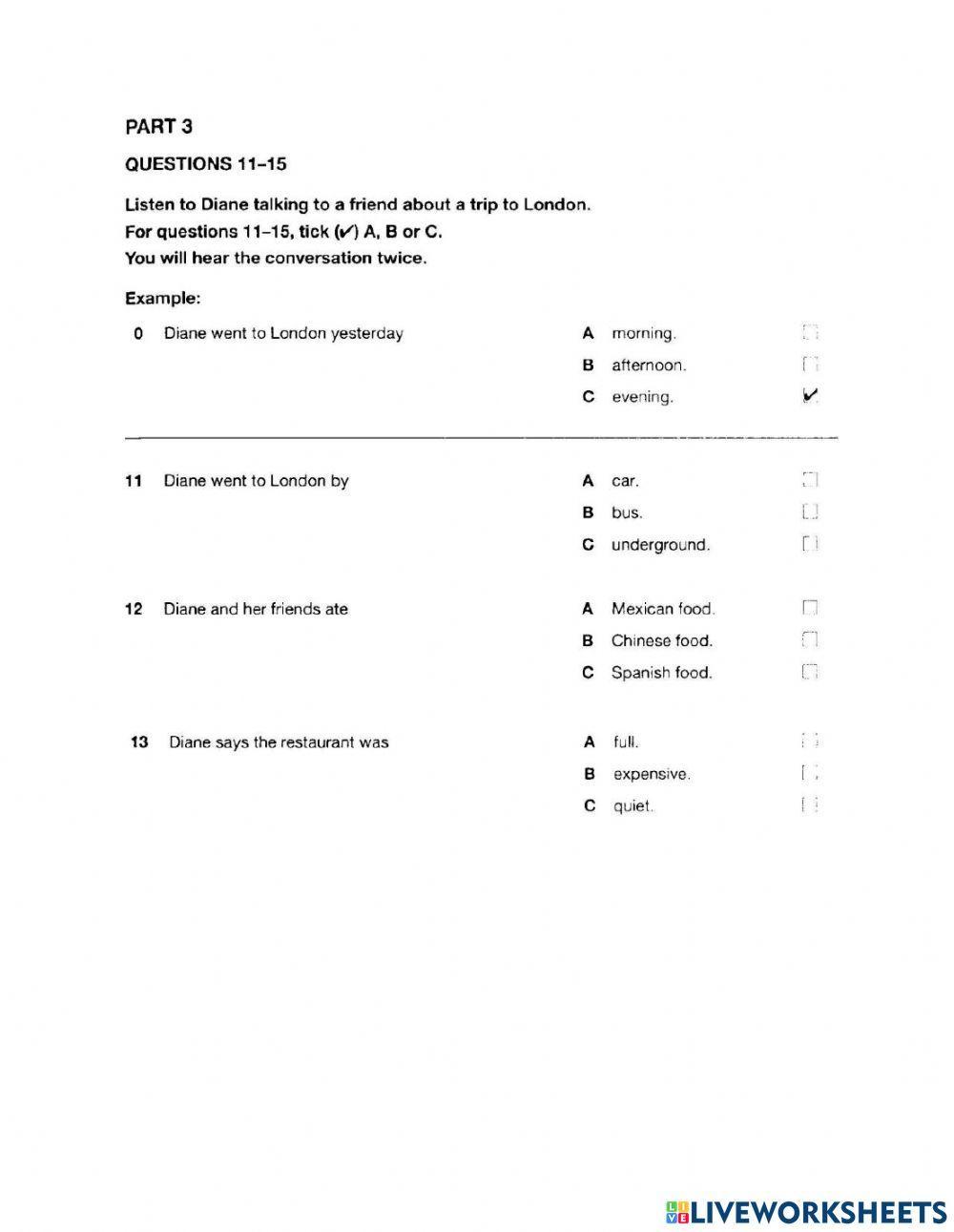 Language Enrichment on  Listening and Reading  Exercises