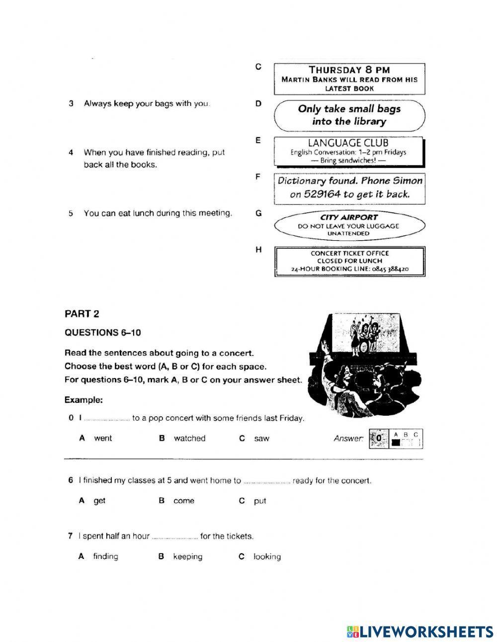 Language Enrichment on  Listening and Reading  Exercises