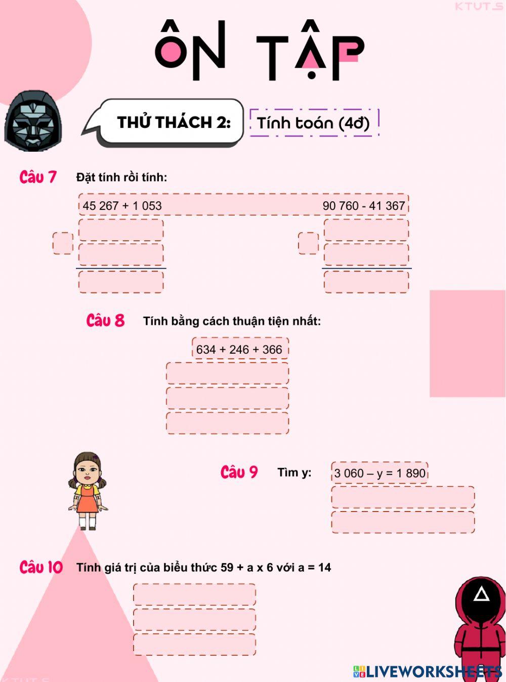 Bài tự luyện môn Toán (1)