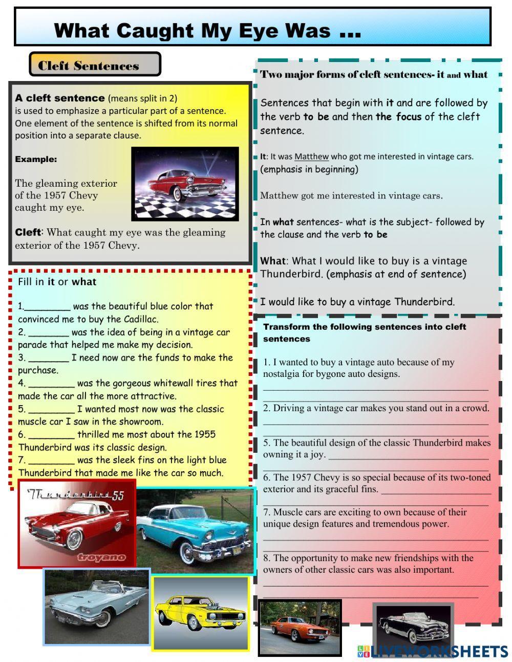 English:Cleft sentences