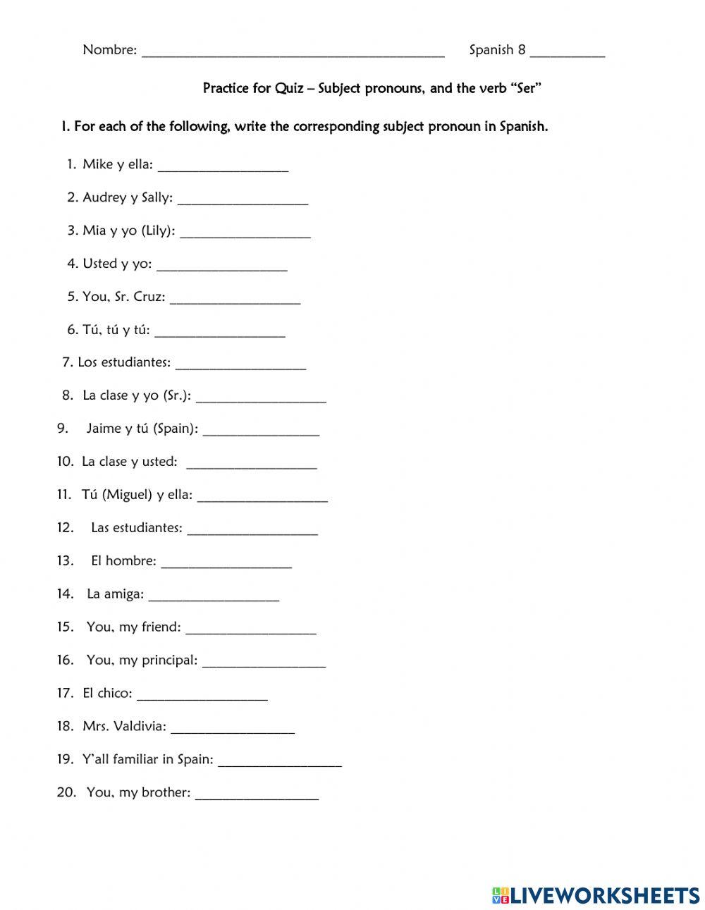 subject-pronouns-and-verb-ser-practice-worksheet-live-worksheets