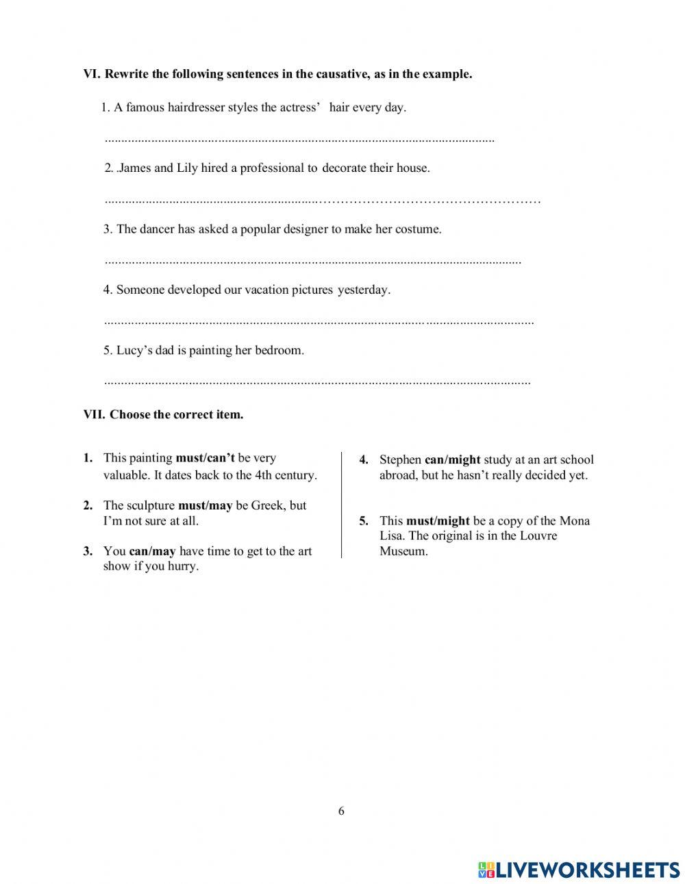 DS - Access 4 - Test 4 Vocab + Grammar
