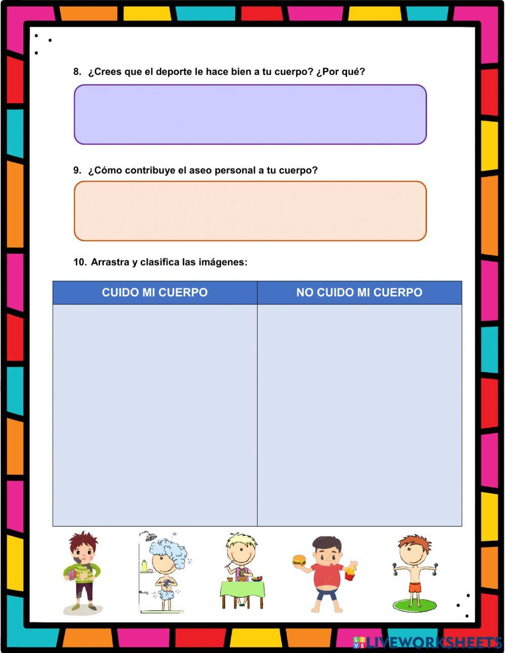 El cuerpo humano y sus partes