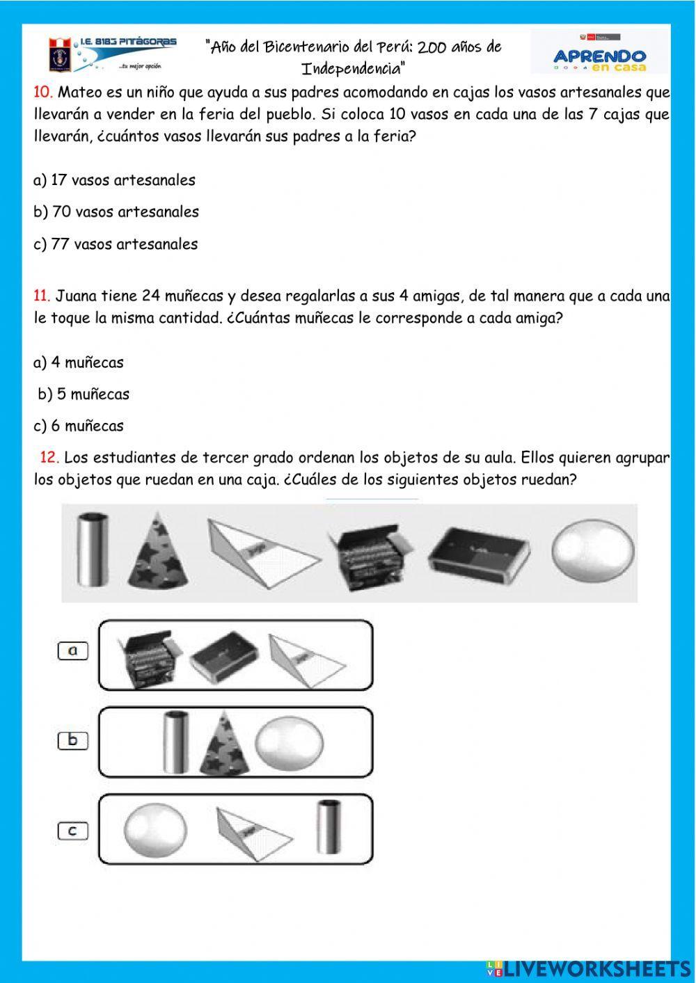 Revisamos sí logramos aprender y cumplir nuestros retos en Matemática