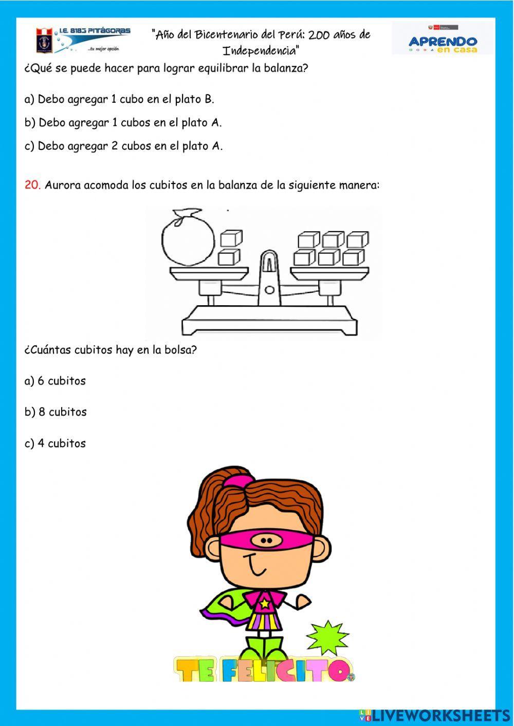Revisamos sí logramos aprender y cumplir nuestros retos en Matemática