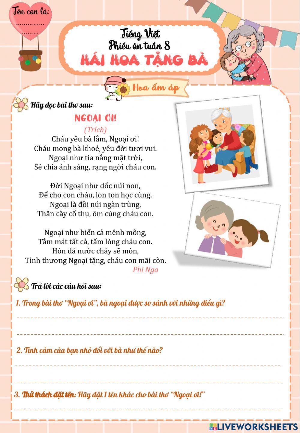 Ôn Tiếng việt tuần 8