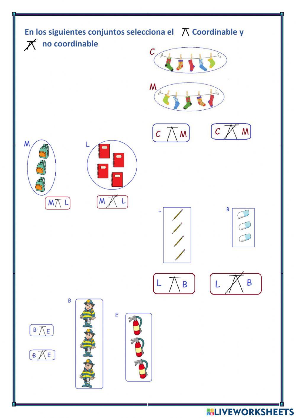 Coordinable y No coordinable