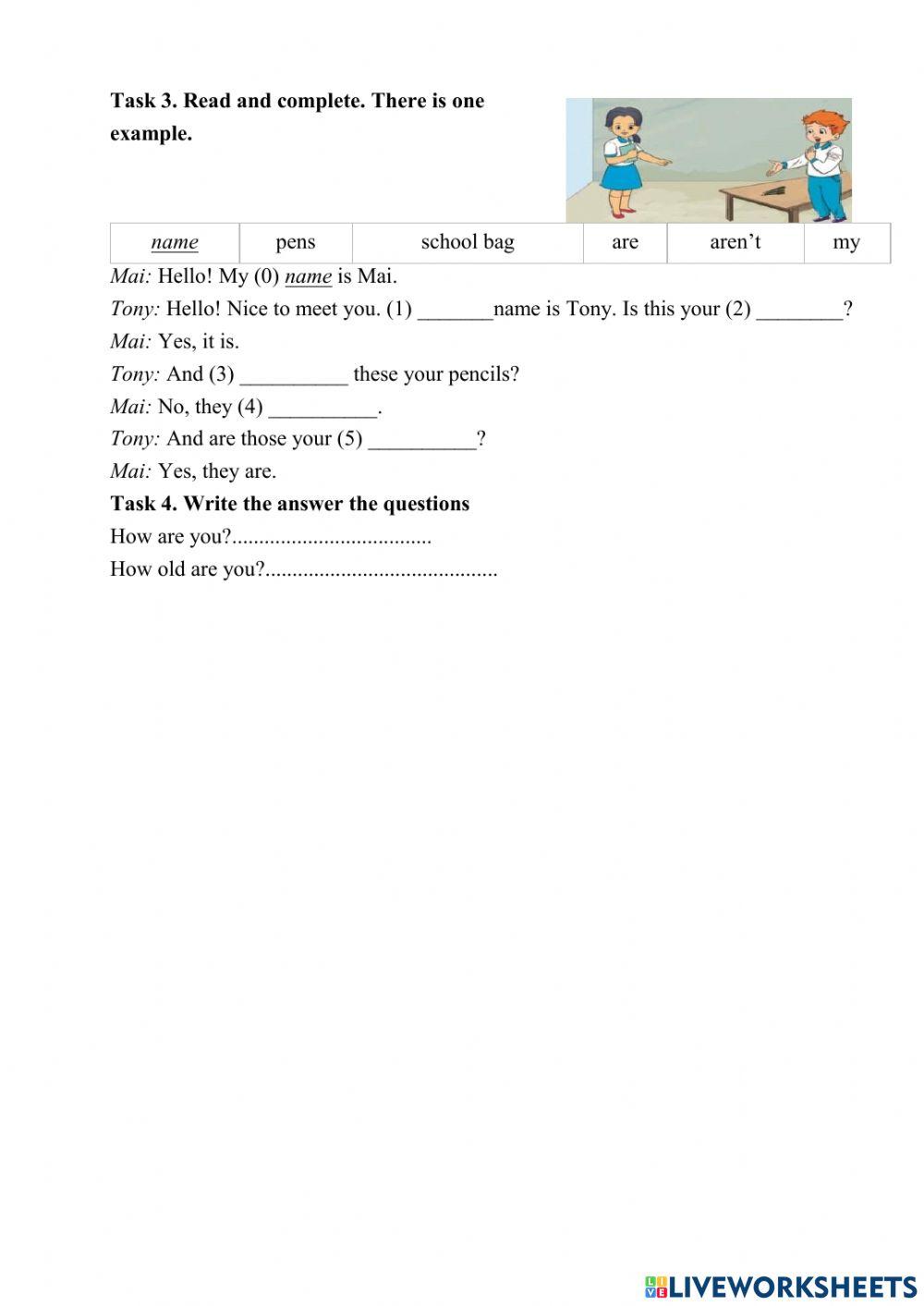 Kiểm tra TA - HK1 - Lớp 3