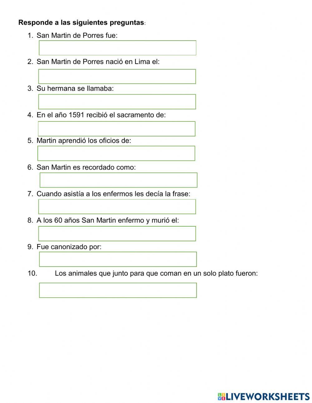 San martin de porres