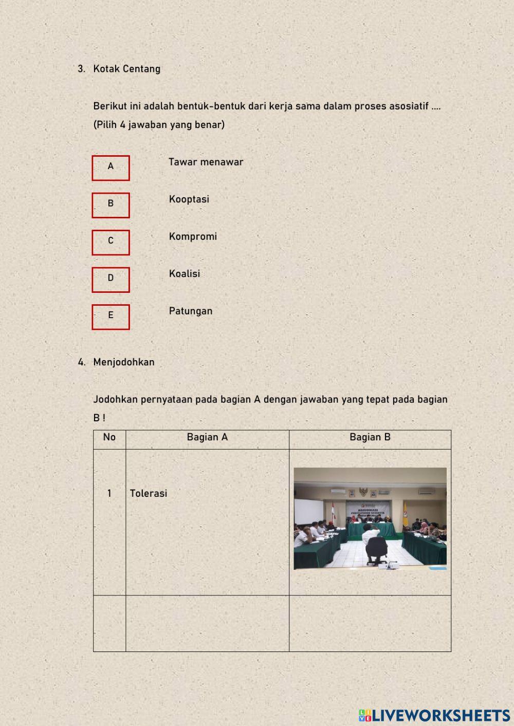 Proses Sosial Asosiatif