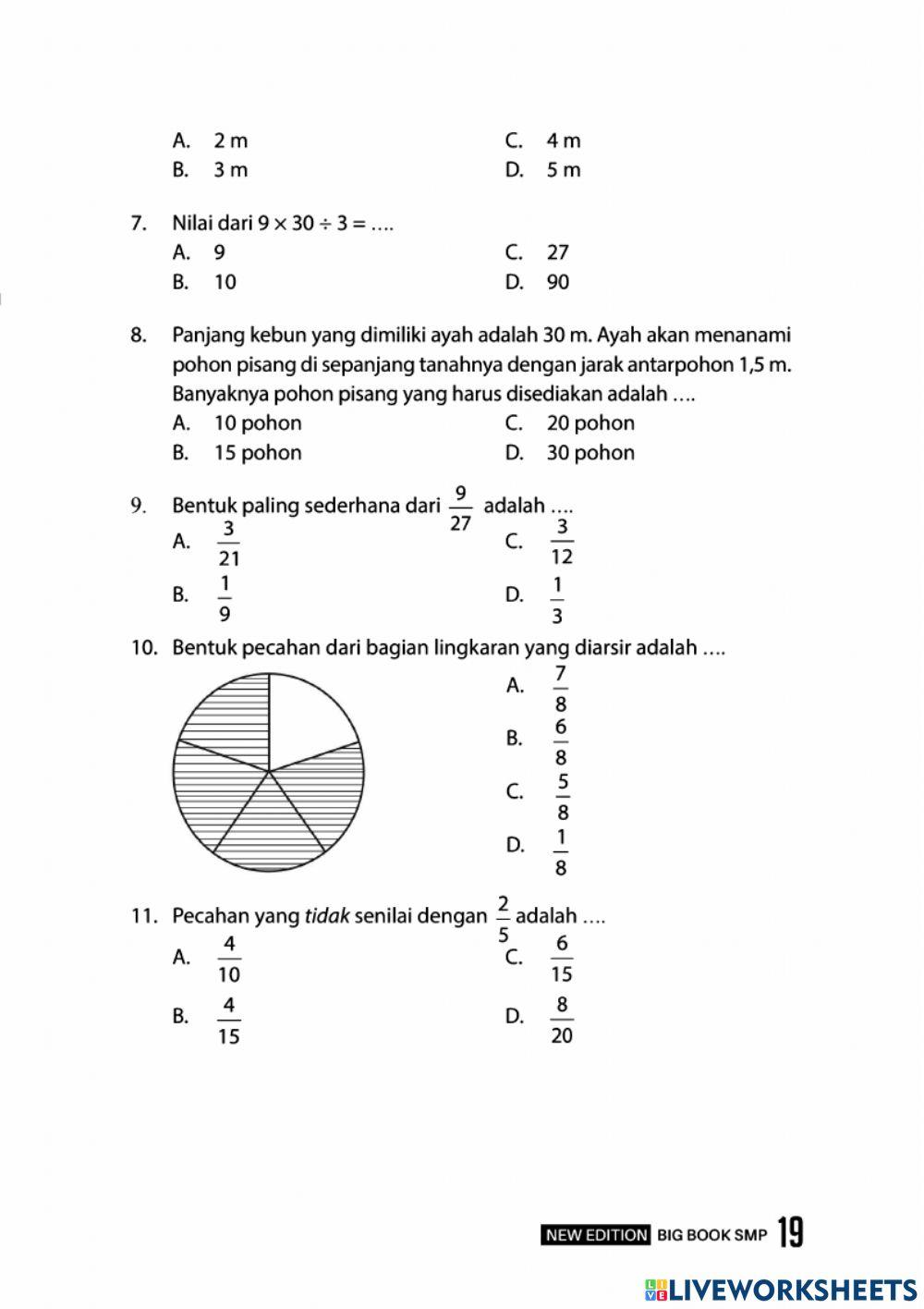 Bab 1 Bilangan Bulat dan Pecahan