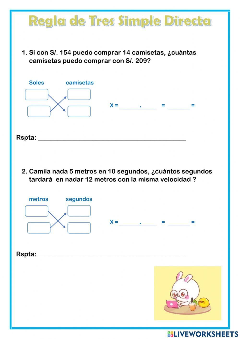 Regla de tres simple
