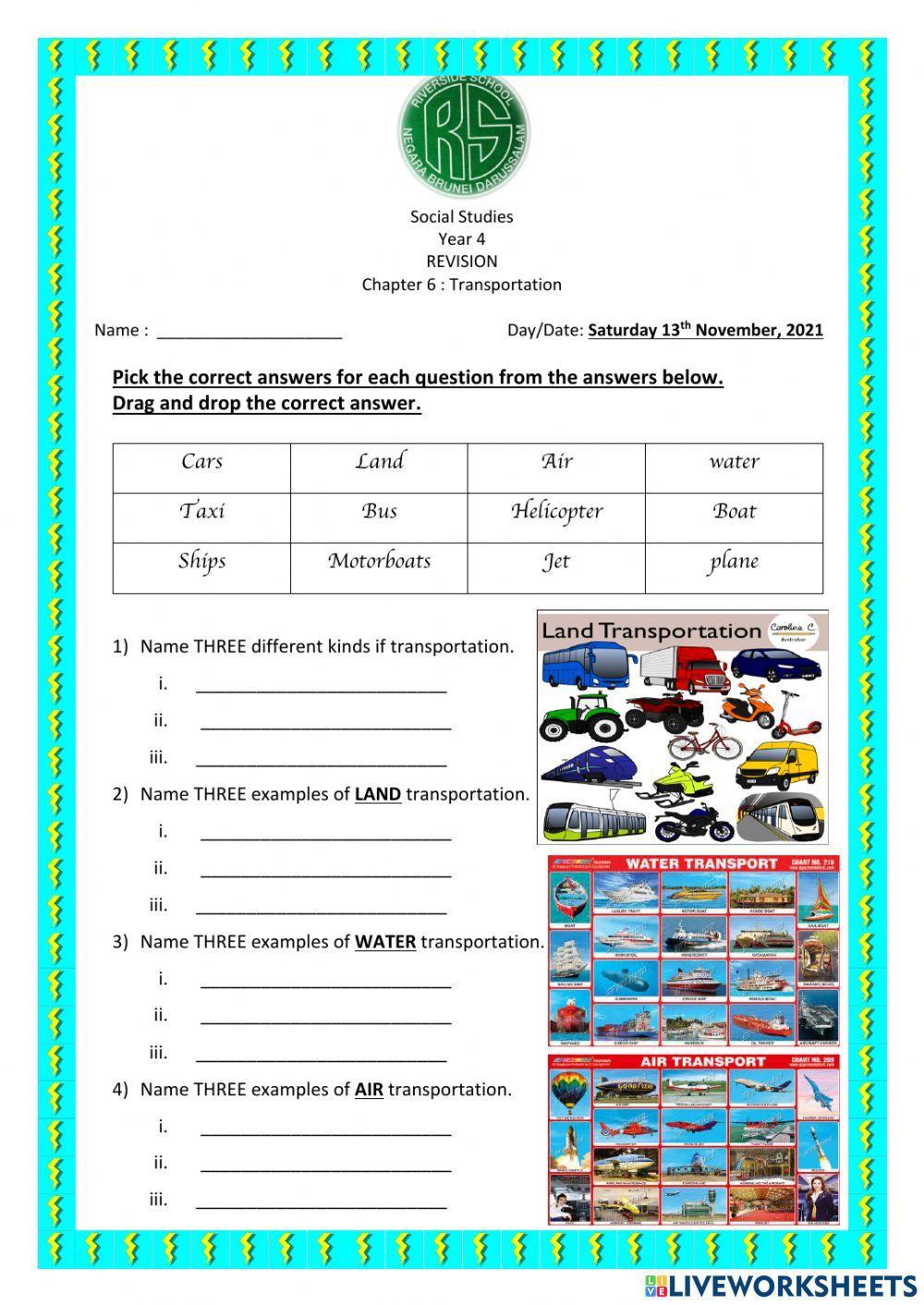 Year 4 Social Studies - Saturday 13th November