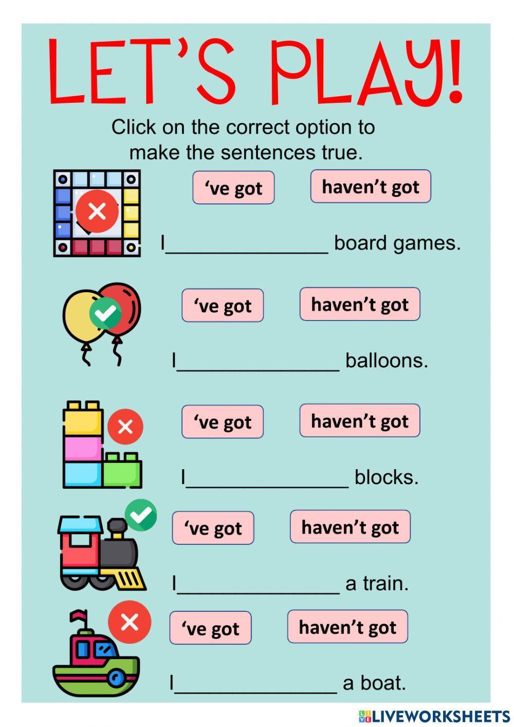 I've got - I haven't got