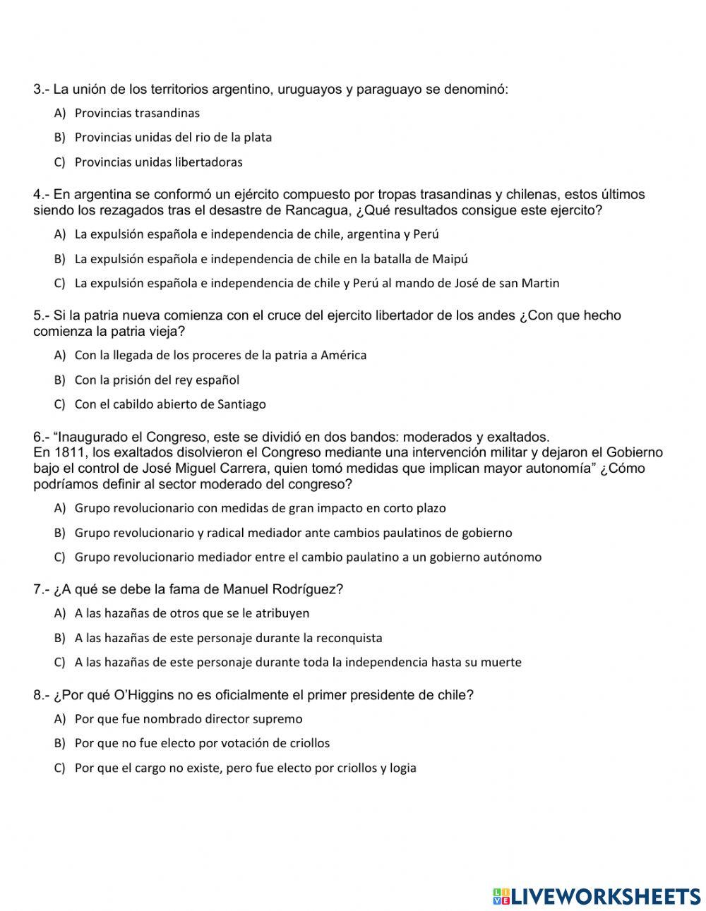 Proceso de independencia