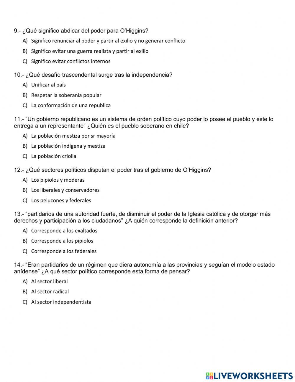 Proceso de independencia