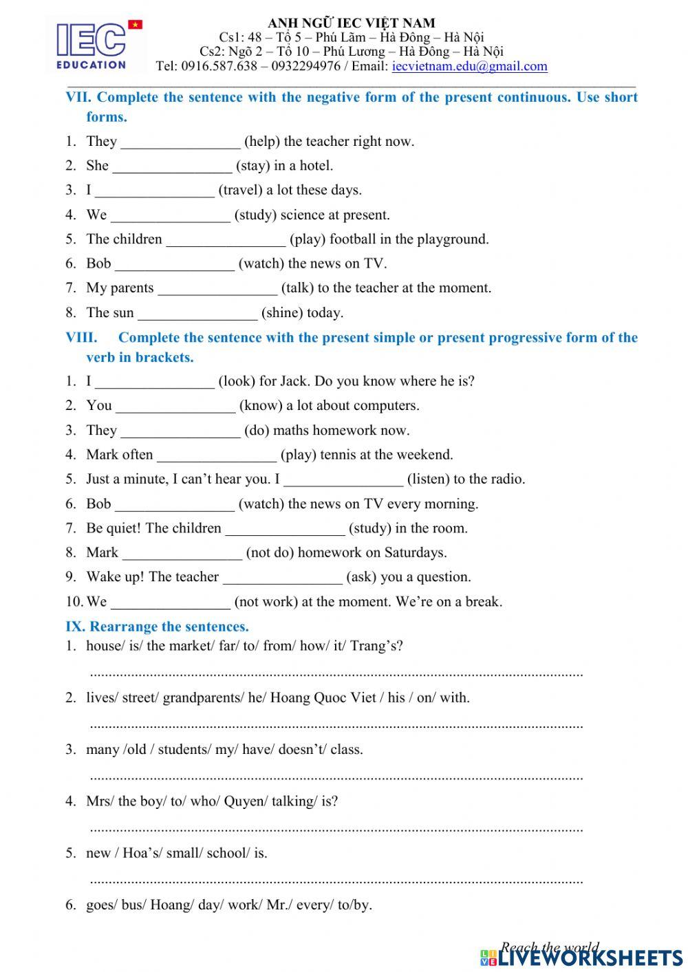 Unit 1 : Grade 6 : MY NEW SCHOOL