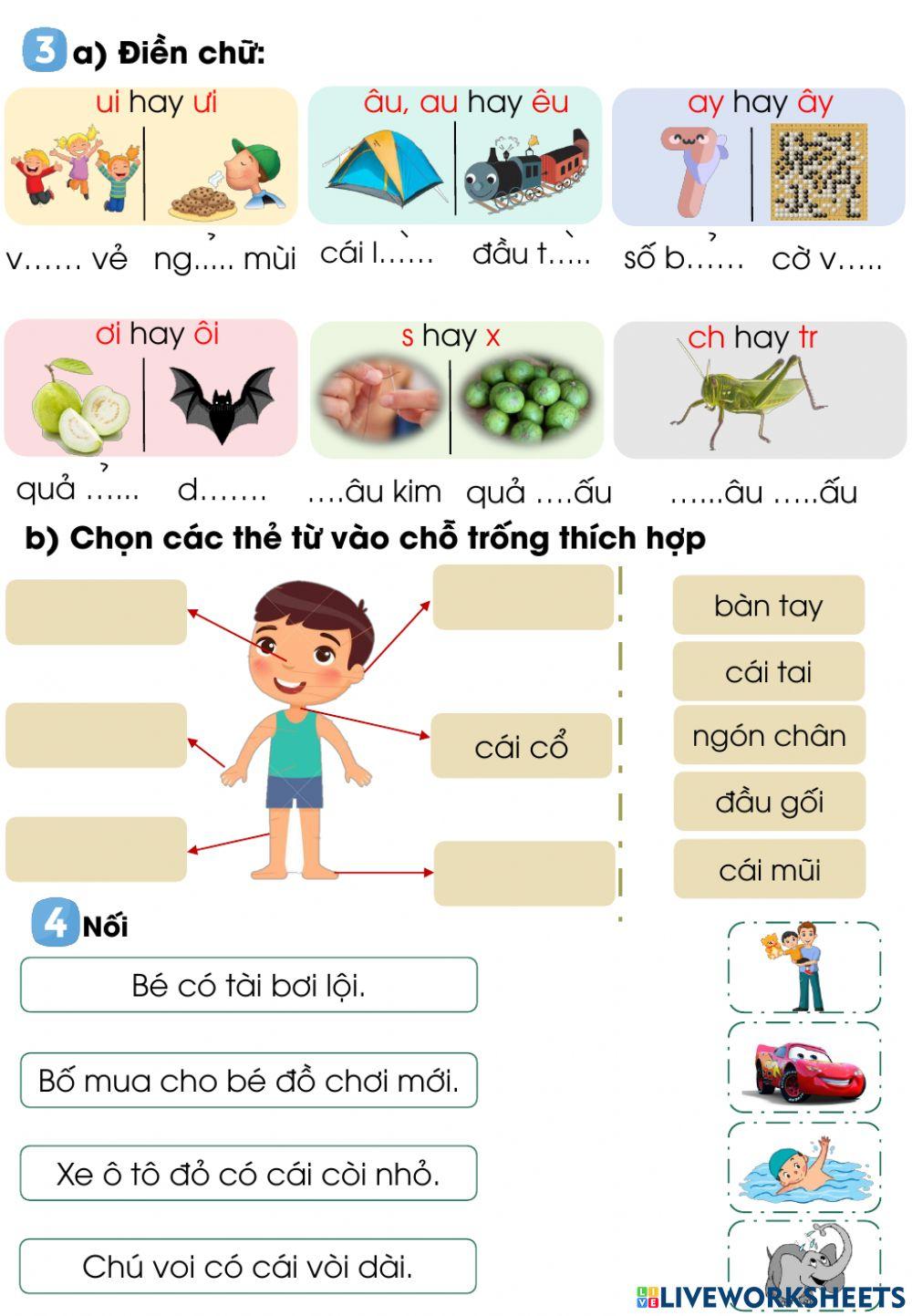 Ôn tập Toán - Tiếng Việt