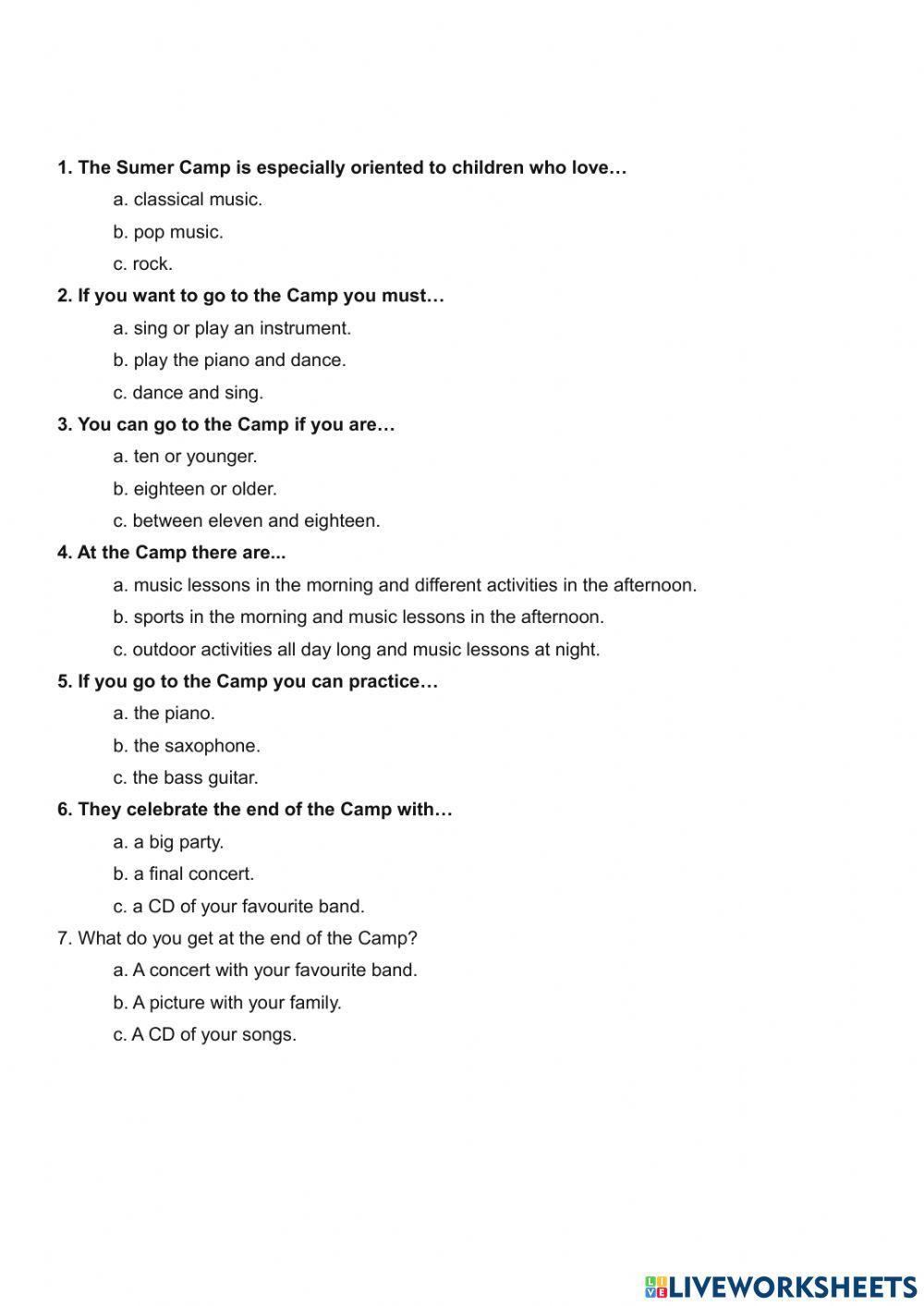 Rock Band Summer Camp