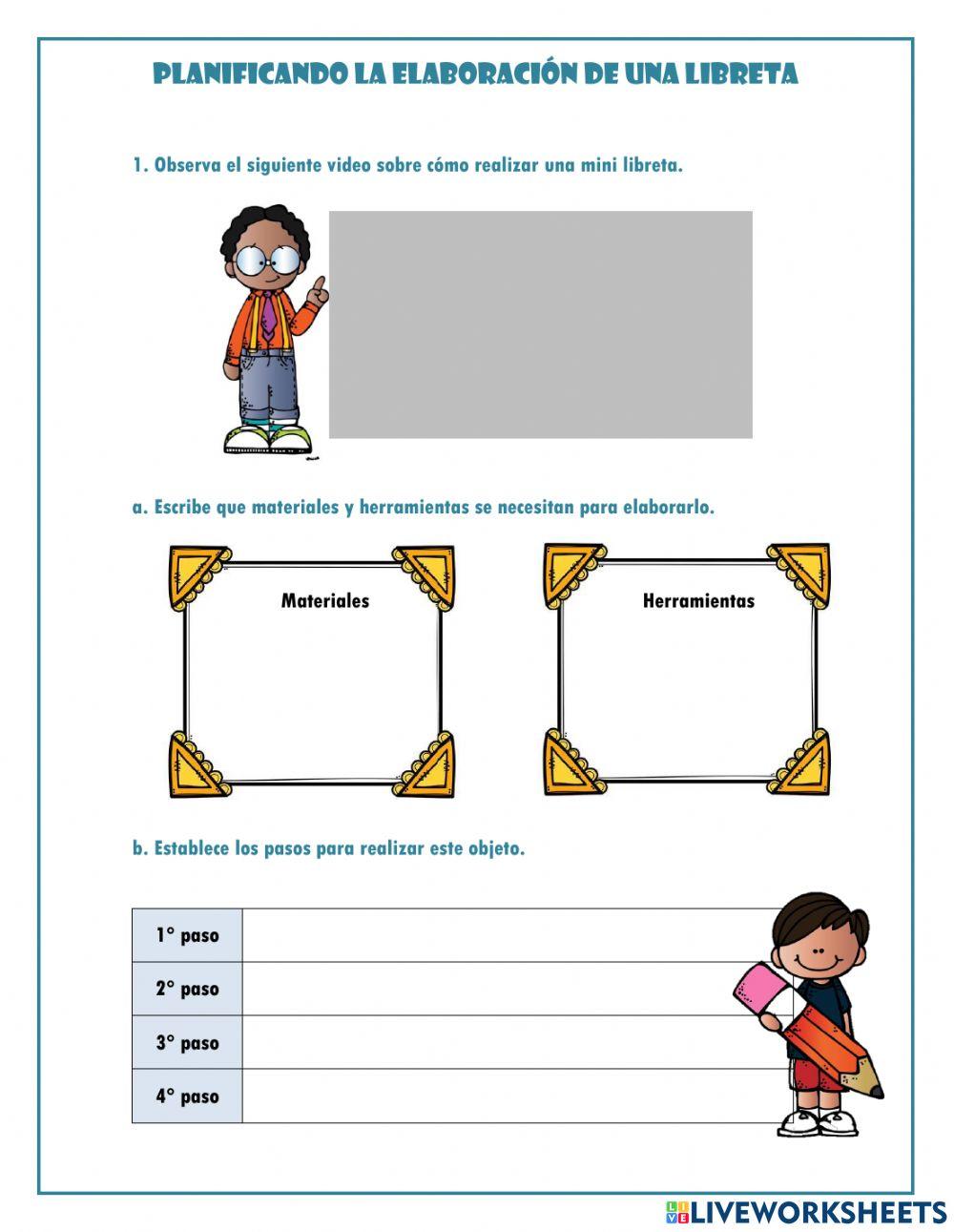 Planificando la creación de una libreta