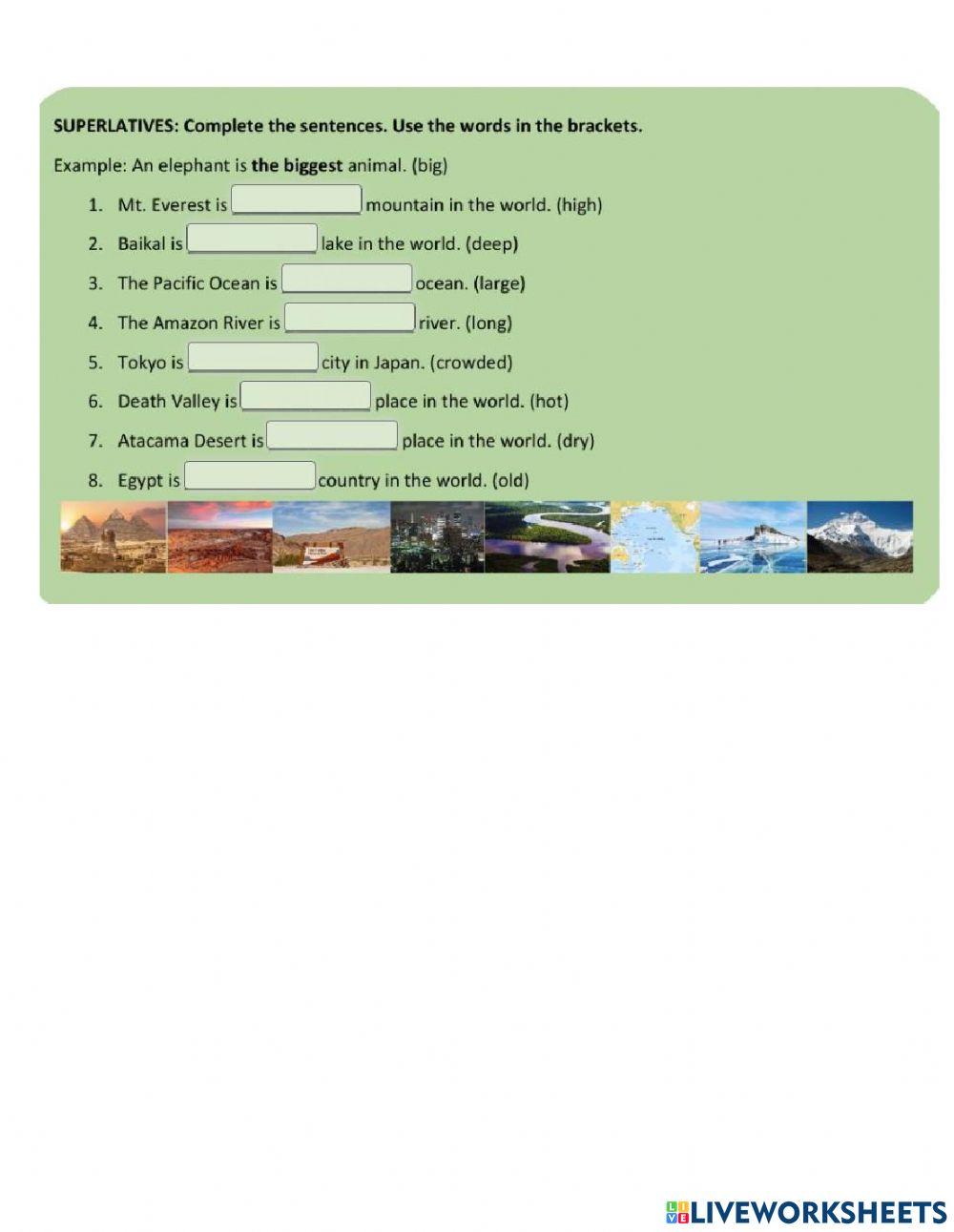 Language Exam 7th grade