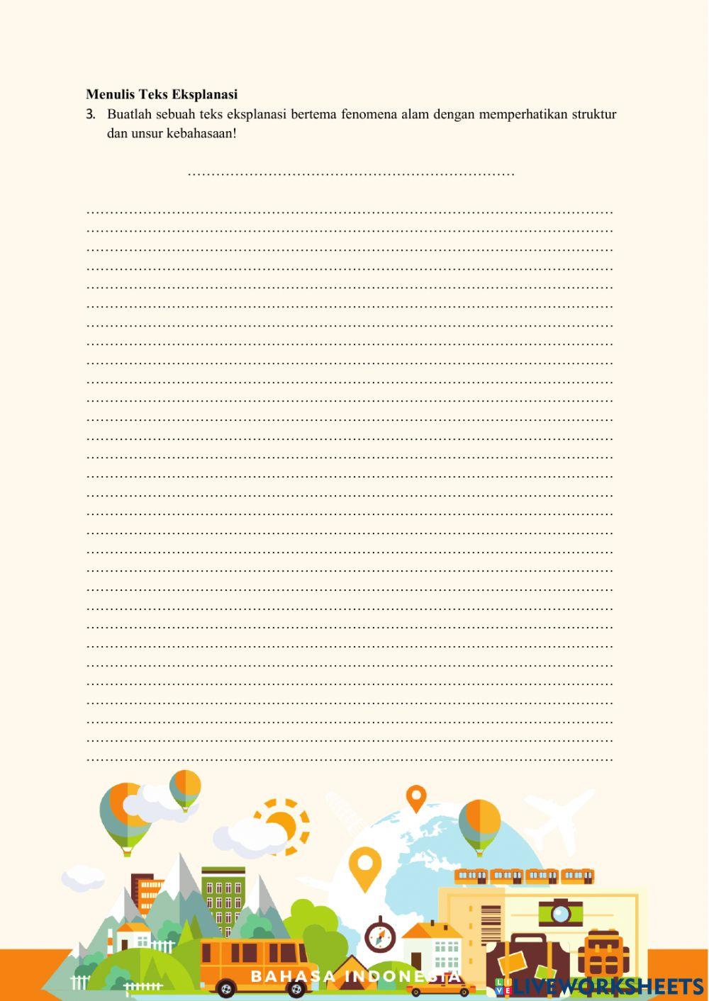 Menulis Teks Eksplanasi
