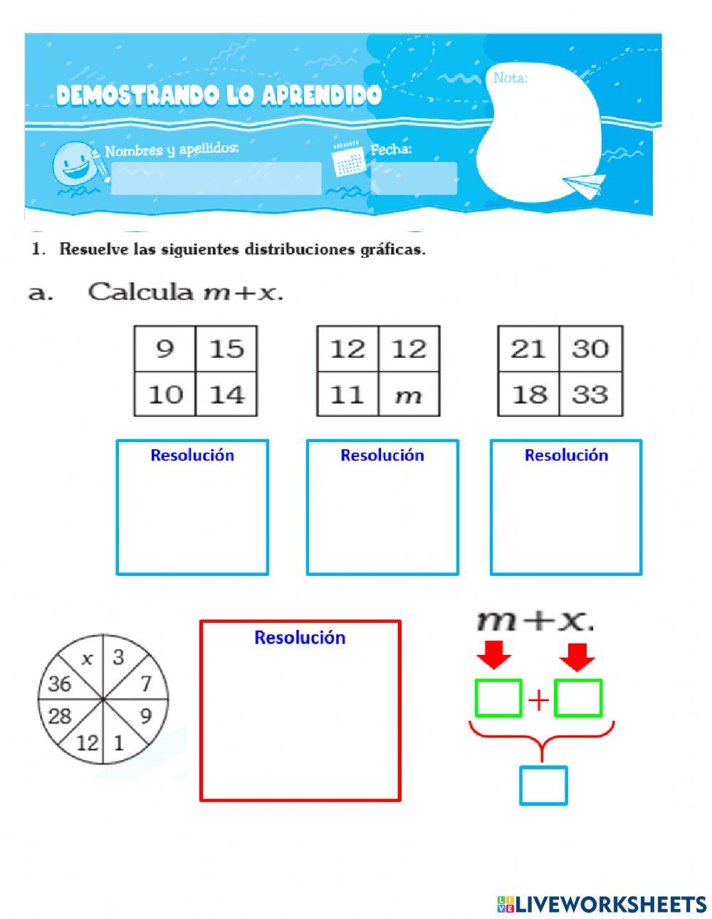 Práctica  de razonamiento matemático