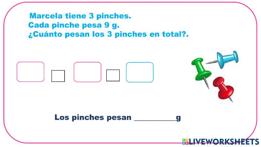 Problemas de  medidas de pesos