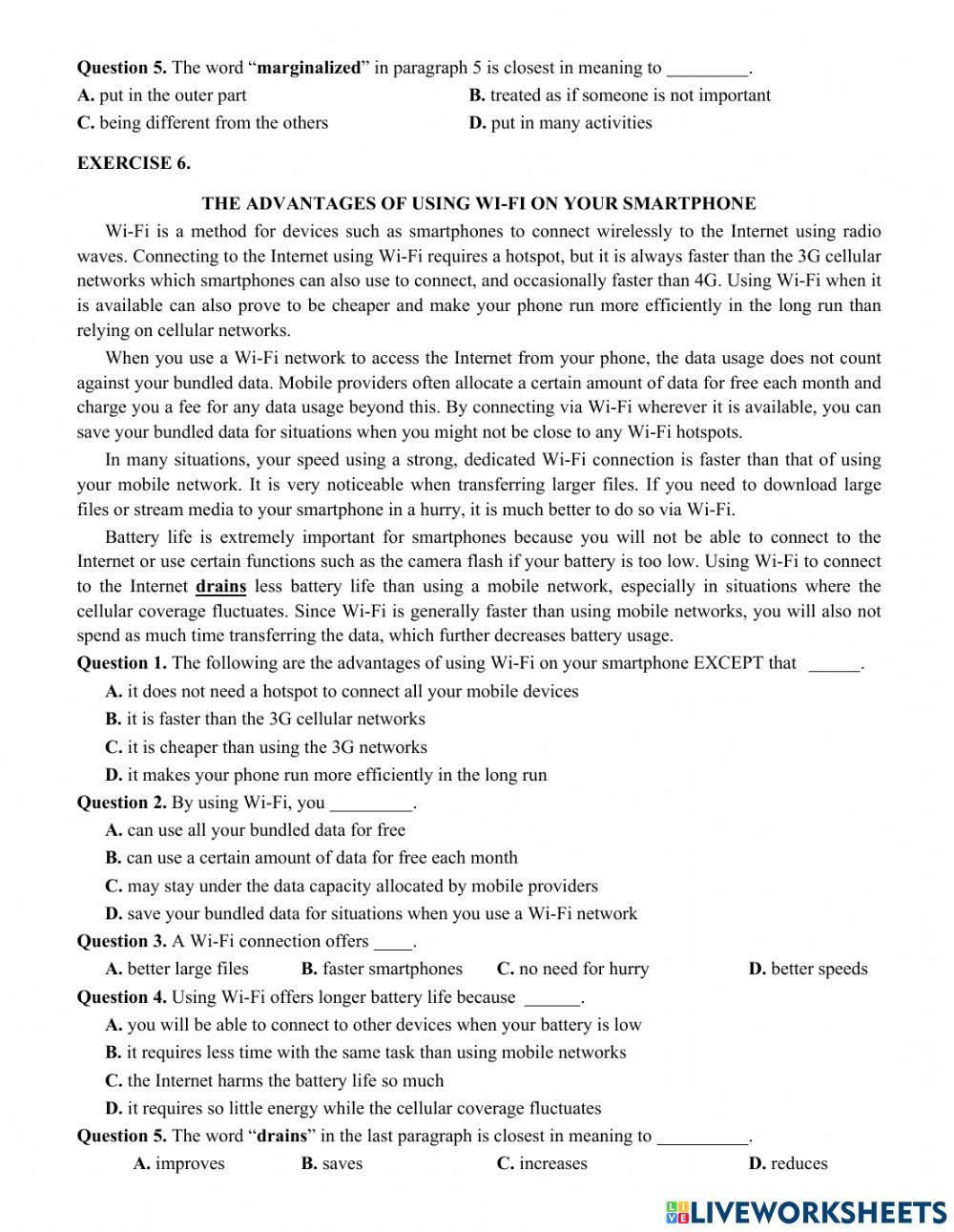 Revision for the 1st term test – no4 (grade 10)