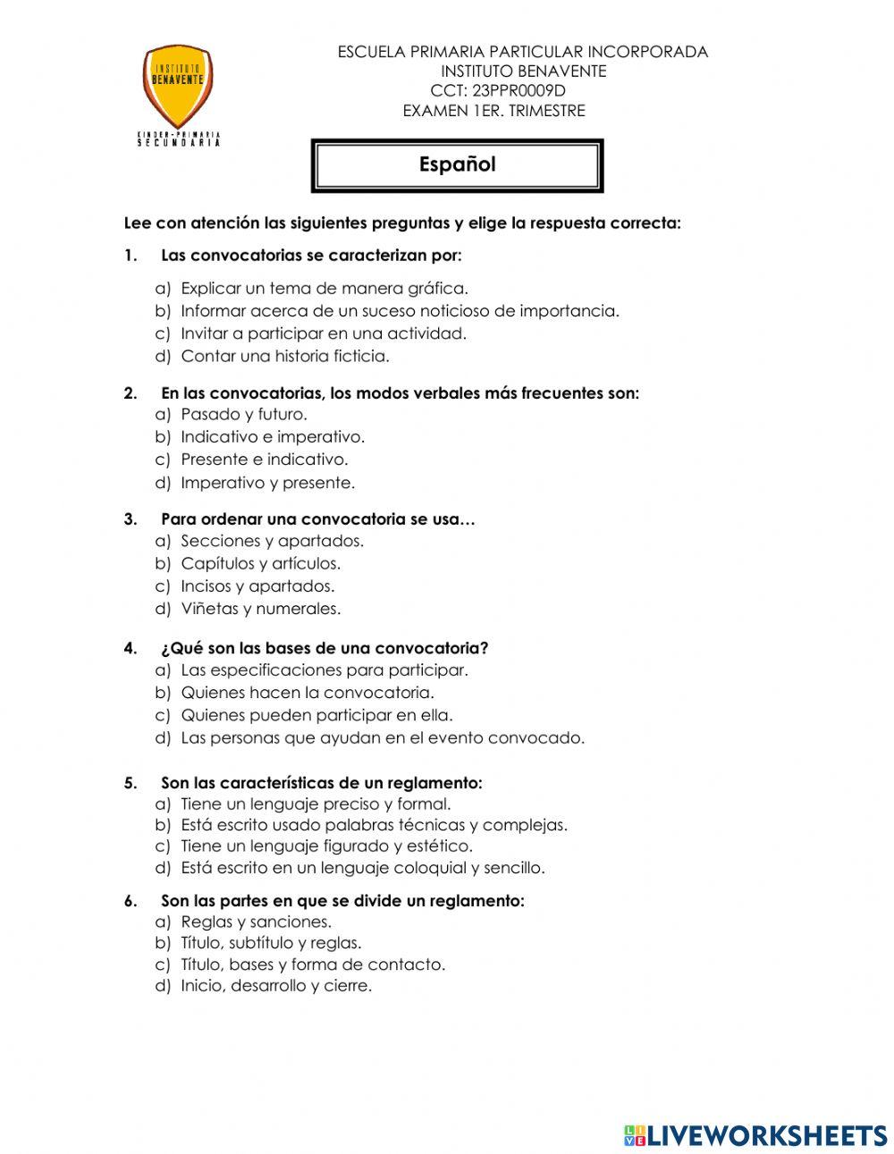 Quiz: Español e historia online exercise for
