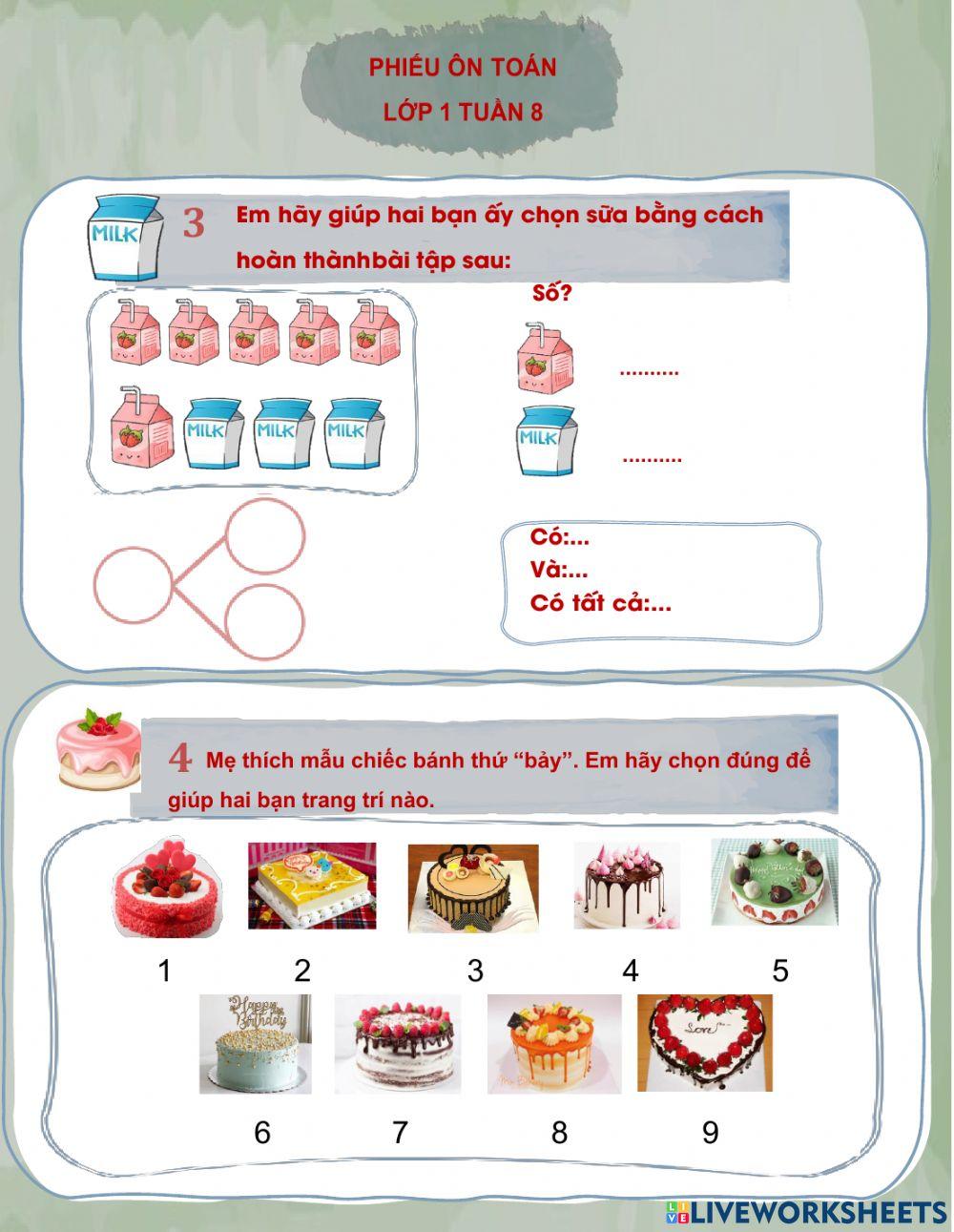 Ôn tập toán - tuần 8