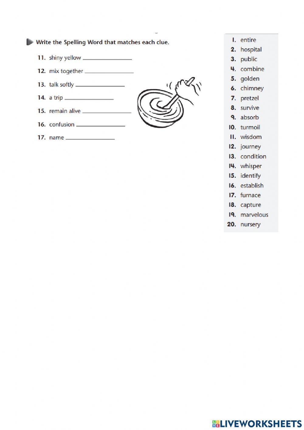 Different medial consonants