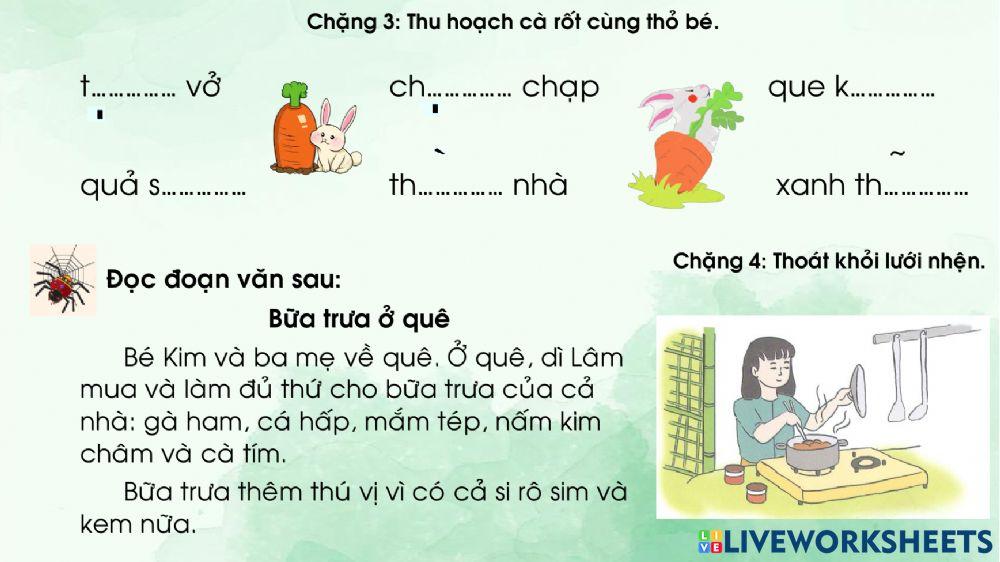 Phiếu ôn tập cuối tuần 8