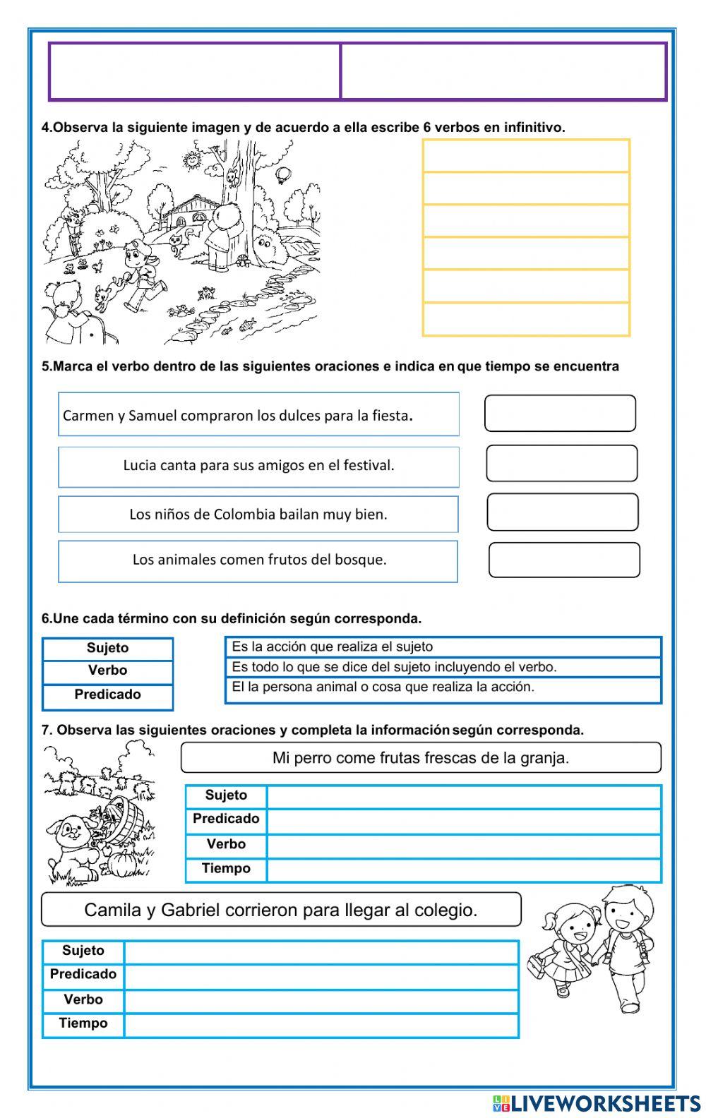 Bimestral grado segundo de español