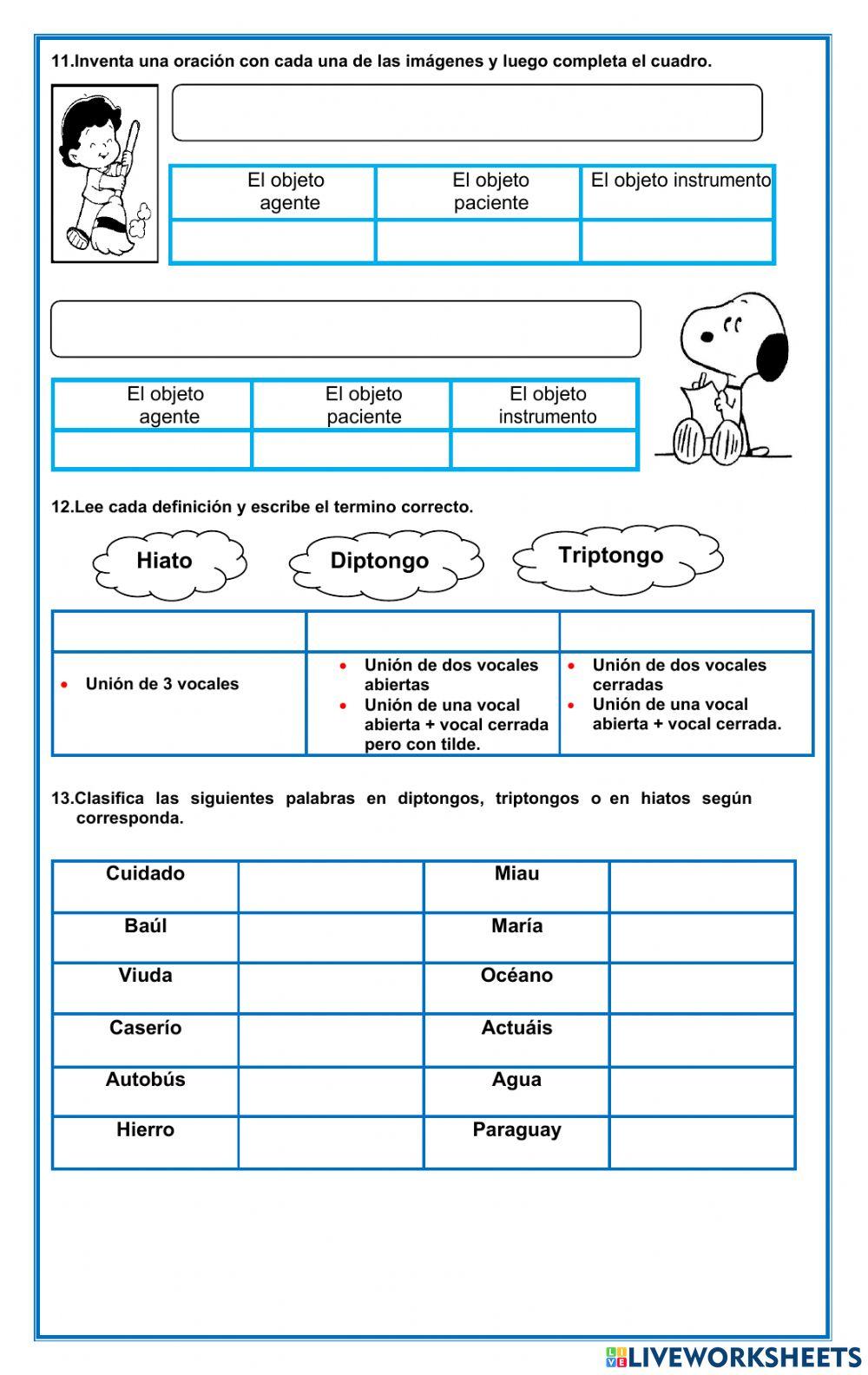 Bimestral grado segundo de español