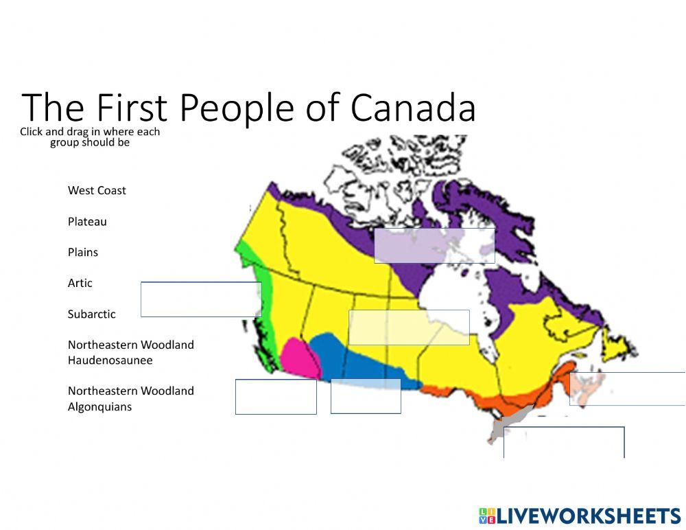 First Nations Map and way of life