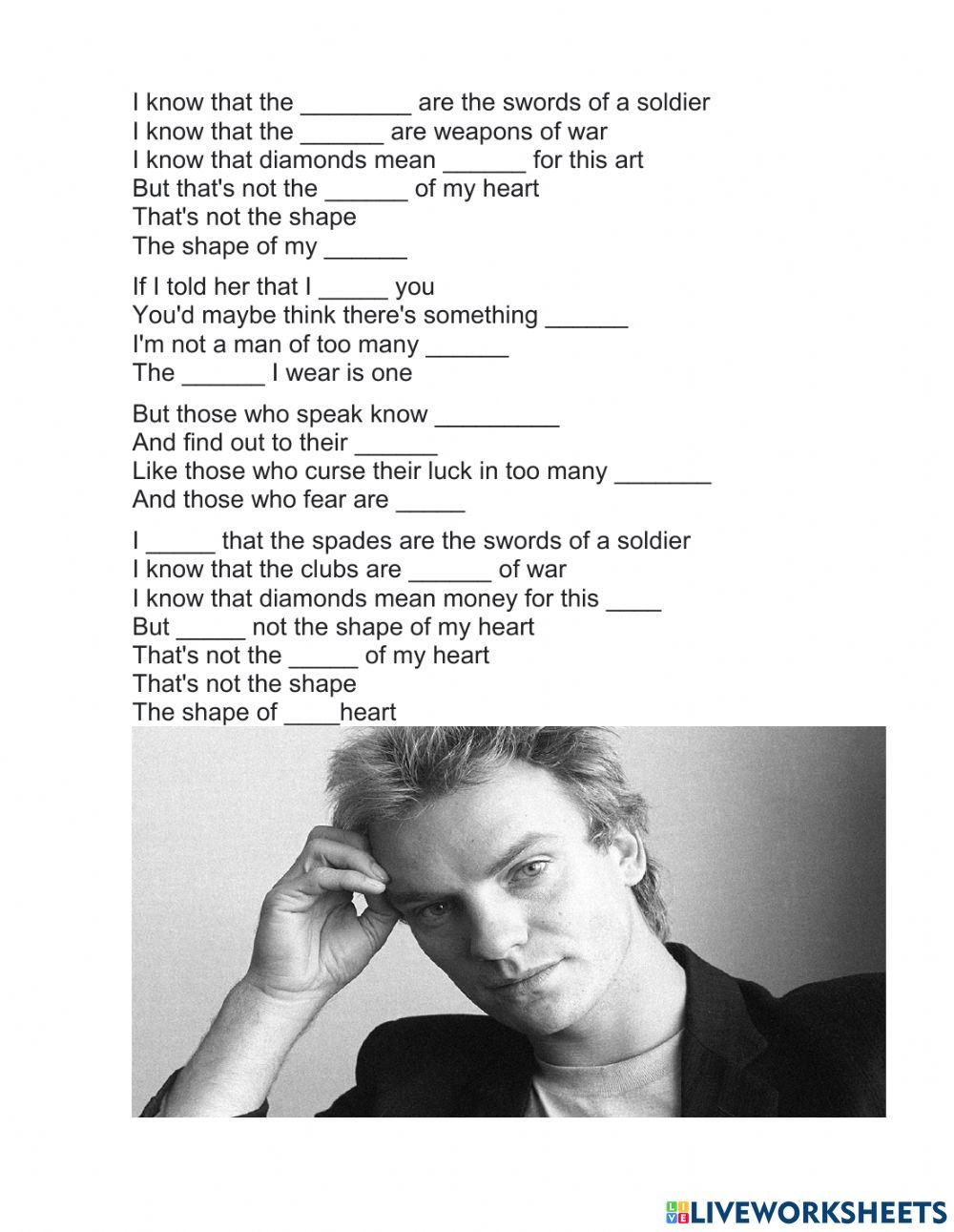 Shape of My Heart by Sting