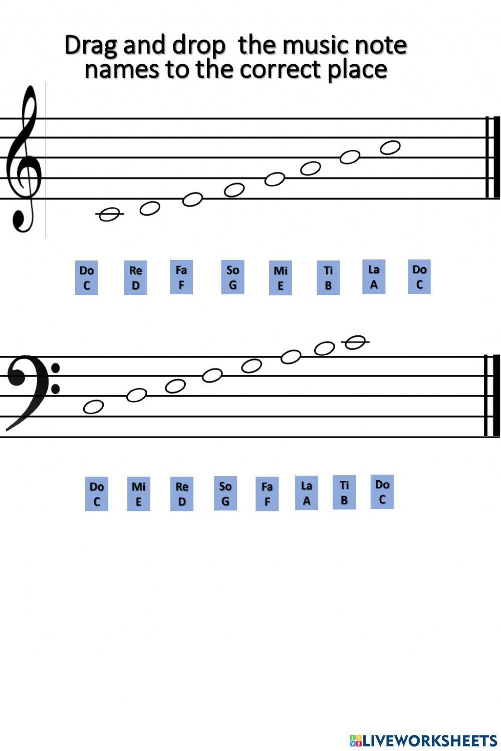C sharp major scale bass clef