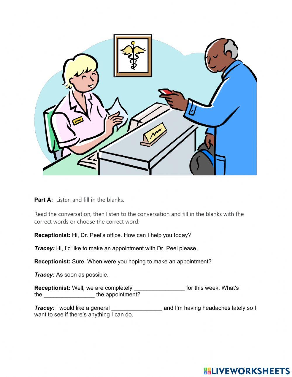 6774193 listening assessment making a doctor s