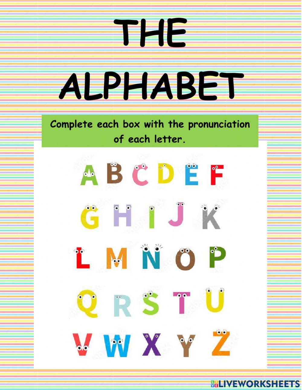 The alphabet
