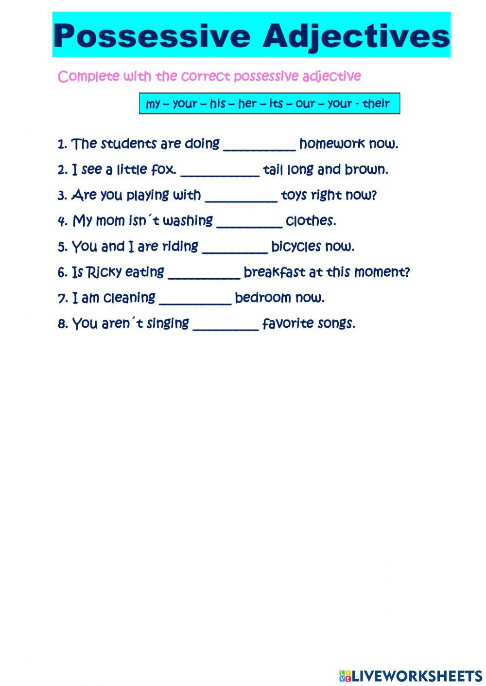 Present Progressive Practice 1