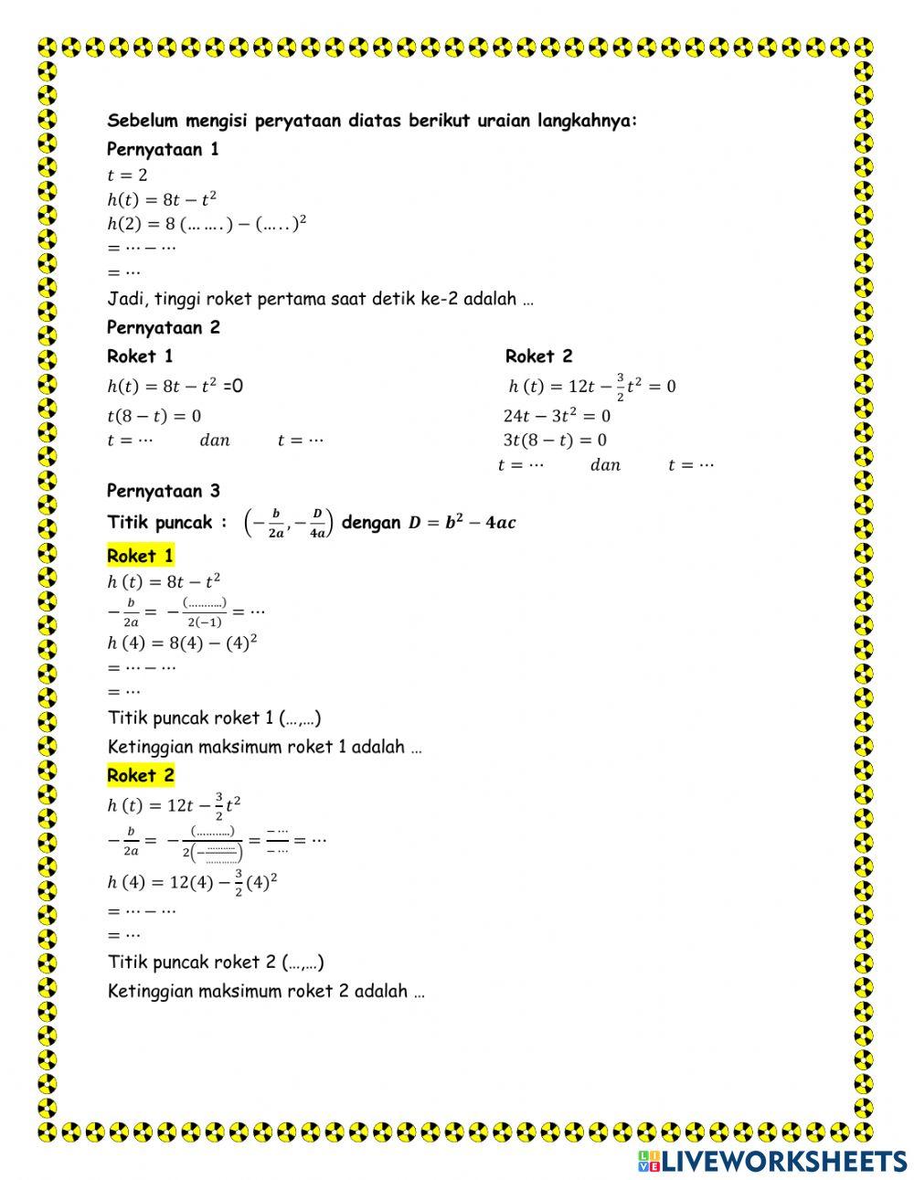 Lkpd aplikasi fungsi kuadrat (x ipa)