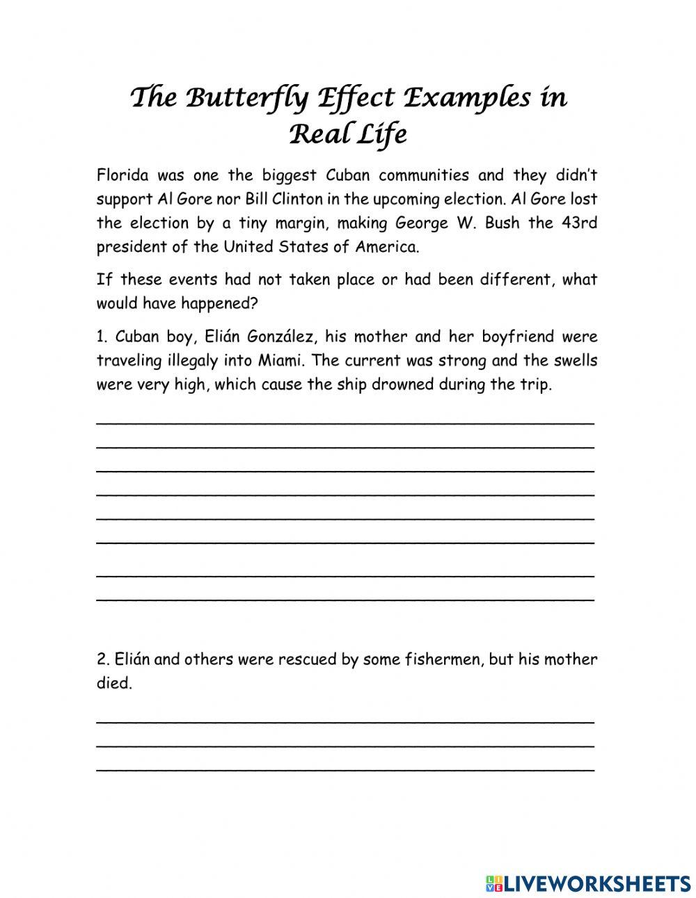 The butterfly effect