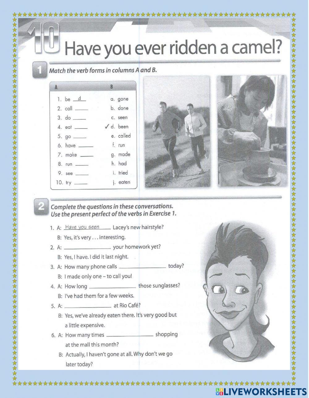 Present perfect practice