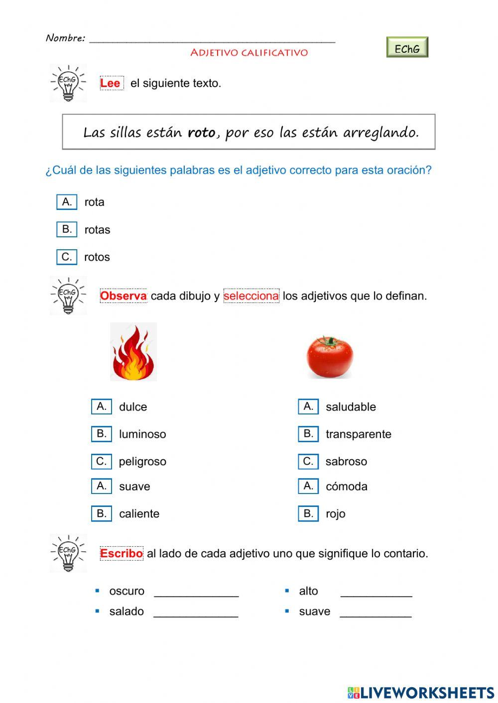32. Adjetivo calificativo