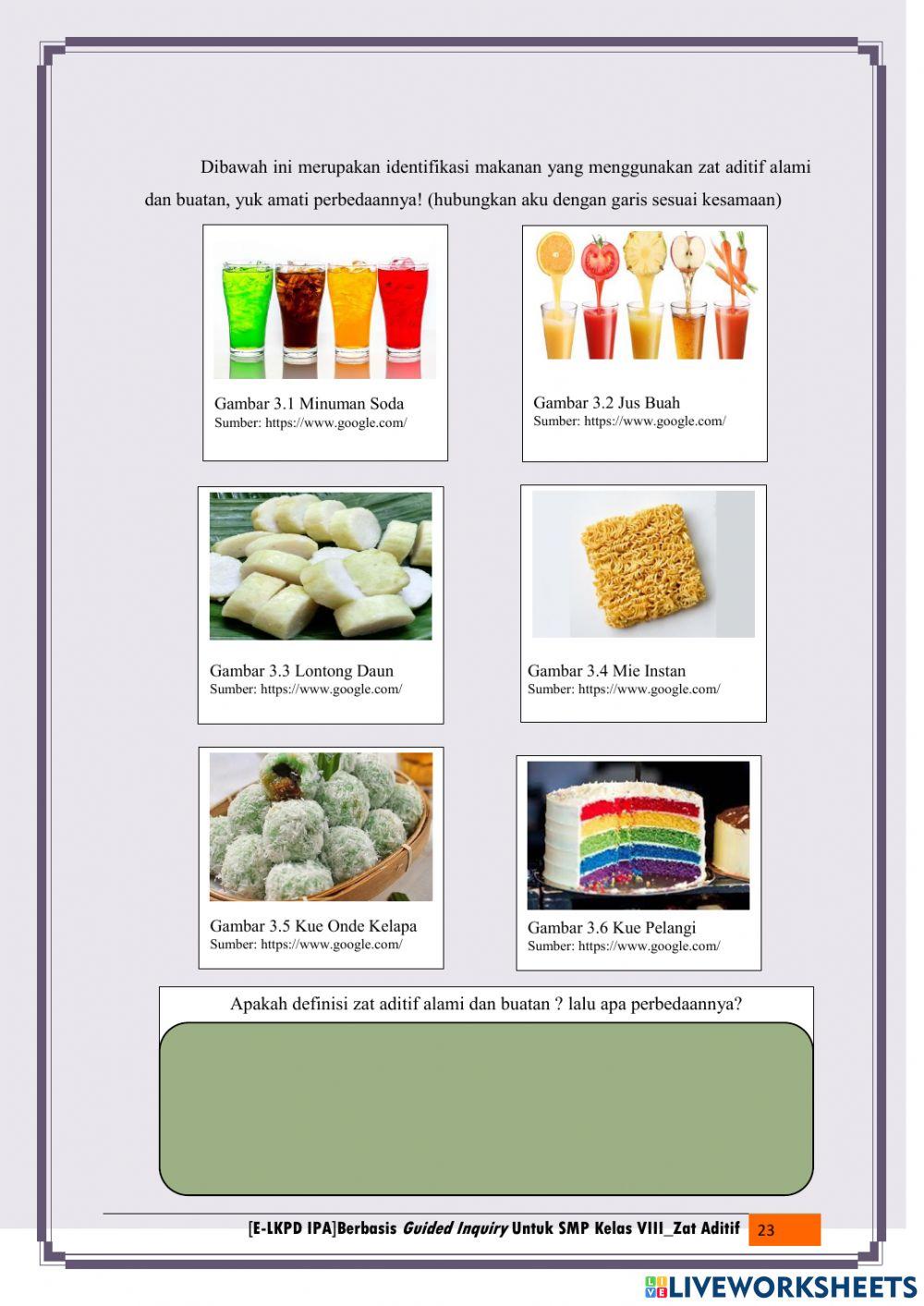 Kegiatan 2 Dampak Konsumsi Zat Aditif Bagi Tubuh