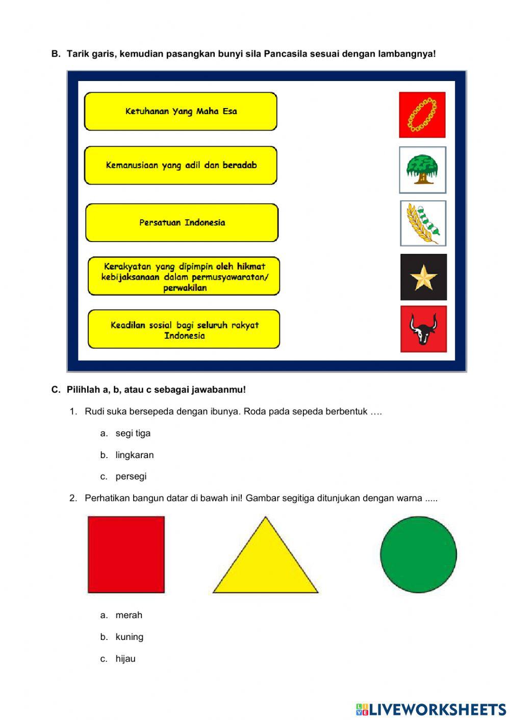 Penilaian harian tema 4 sub 1&2