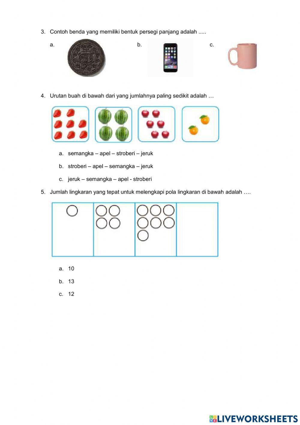 Penilaian harian tema 4 sub 1&2
