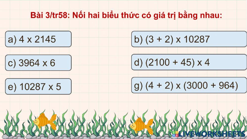 Tính chất giao hoán của phép nhân