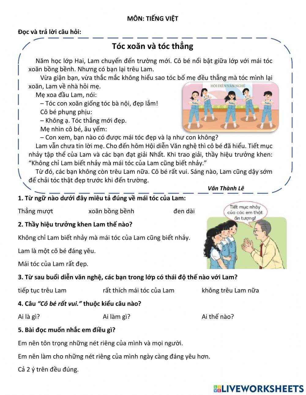 Ôn tập cuối tuần 10